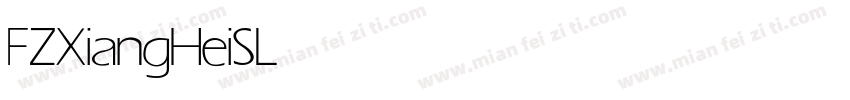 FZXiangHeiS Light字体转换